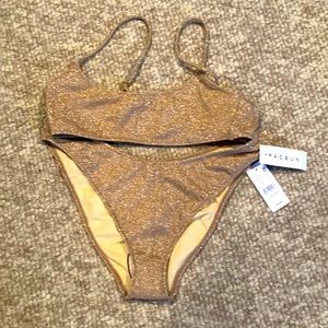 PACSUN gold lured bikini
